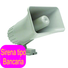Sirena 2 Tonos 30w Tipo Banco Avanzadas Alarmas Casa Negocio